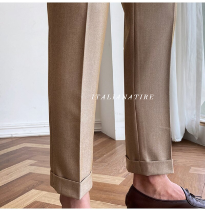 Camel Signature Flap Gurkha Pants -by-Italian Atire - Image 6