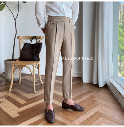 Camel Signature Flap Gurkha Pants -by-Italian Atire - Image 4