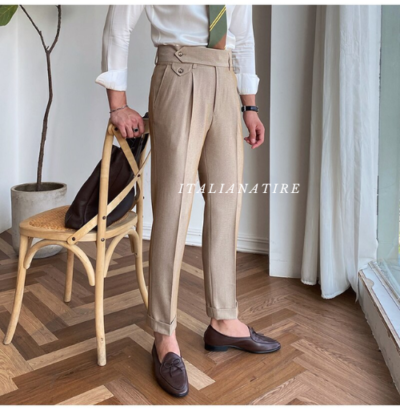 Camel Signature Flap Gurkha Pants -by-Italian Atire - Image 7