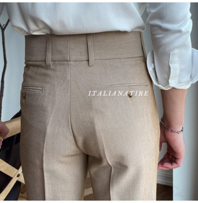 Camel Signature Flap Gurkha Pants -by-Italian Atire - Image 3