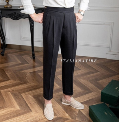 Classic Buckle Gurkha Pants -by-Italian Atire - Image 3