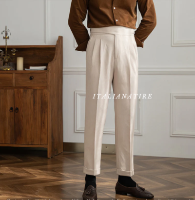 Brown Corduroy Signature Gurkha-pants-by-Italian Attire - Image 5