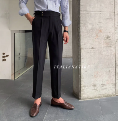 Signature Buttoned Gurkha Trouser -by-Italian Atire - Image 3