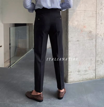 Signature Buttoned Gurkha Trouser -by-Italian Atire - Image 9