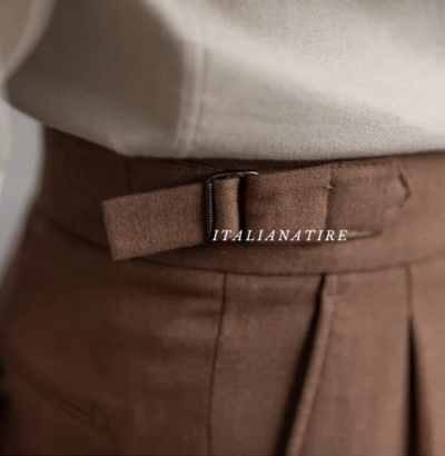 Italian Khakhi Signature Gurkha Trouser -by-Italian Atire - Image 9