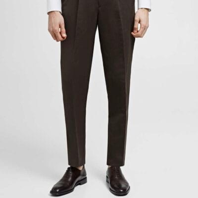 brown single buckel Gurkha-pants-by-Italian Attire - Image 4