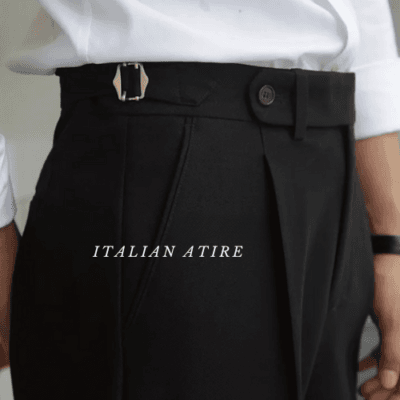 Dark Black Gurkha-pants-by-Italian Attire