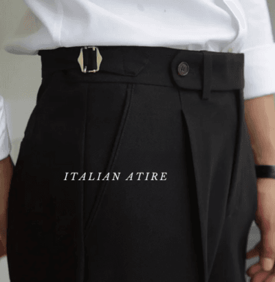 Dark Black Gurkha-pants-by-Italian Attire