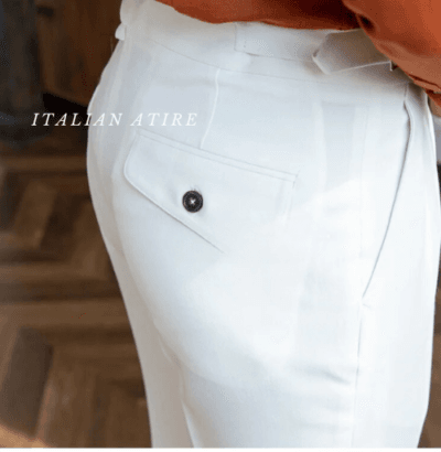 White Gurkha-pants-by-Italian Atire - Image 3